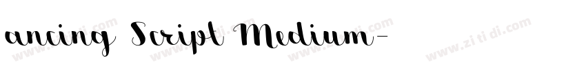 ancing Script Medium字体转换